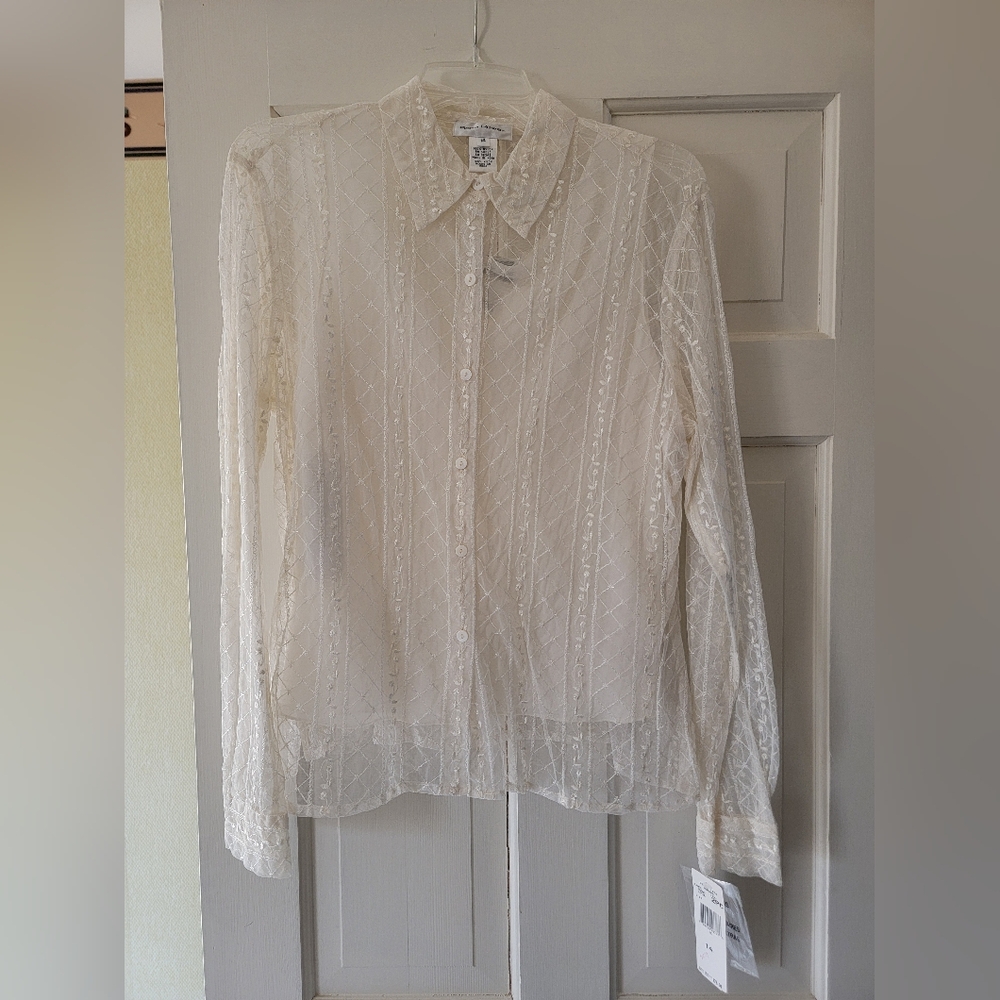 Rena Rowan Button Up Blouse—size 14
